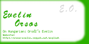 evelin orsos business card